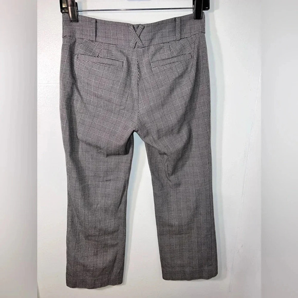 Essentials flare by Anthropology, sz0, micro hounds tooth, check print trouser - Picture 4 of 8